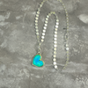 Pendant, Opal Heart Small - Gloria Sawin  Fine Jewelry 