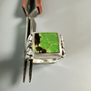 Reversible Rings, Medium Green Turquoise-Rosarita in Sterling - Gloria Sawin  Fine Jewelry 