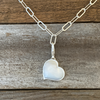 Pendant, Mother-of-Pearl Heart Medium in Sterling - Gloria Sawin  Fine Jewelry 