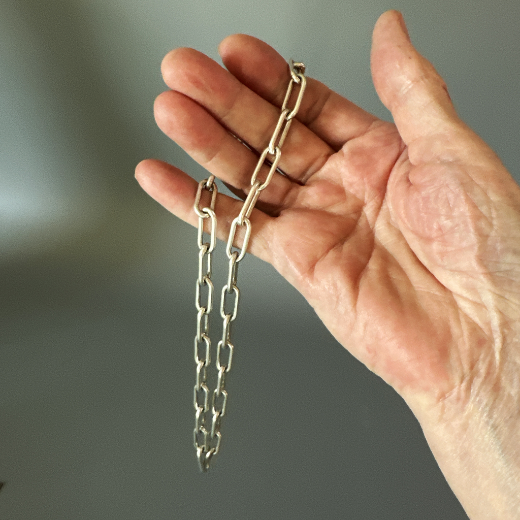 Chains, Heavy Duty PaperClip Sterling - Gloria Sawin  Fine Jewelry 