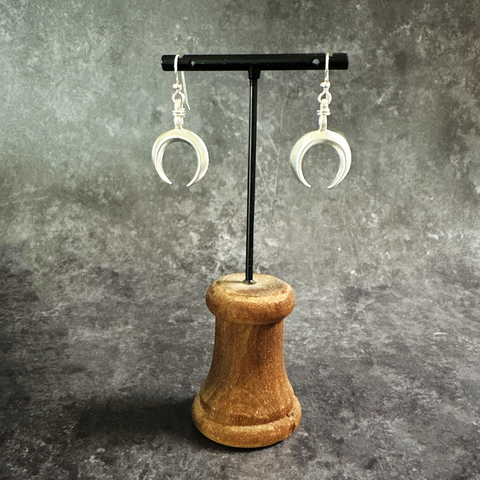 Earrings, Naja on Wires in Sterling