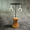 Earrings, Naja on Wires in Sterling