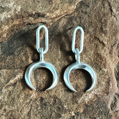 Earrings, Paperclip Naja Sterling