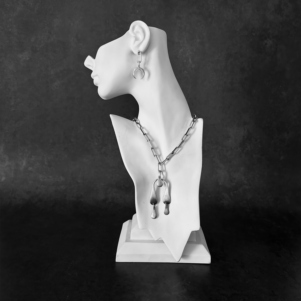 Earrings, Paperclip Naja Sterling