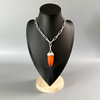 Pendant, Orange Rosarita Spear in Sterling - Gloria Sawin  Fine Jewelry 