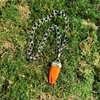 Pendant, Orange Rosarita Spear in Sterling - Gloria Sawin  Fine Jewelry 