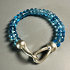 Bracelets, Blue Topaz  Beads in Sterling - Gloria Sawin  Fine Jewelry 