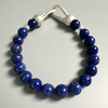 Bracelets, Denim Lapis Beads in Sterling (Copy)
