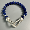 Bracelets, Denim Lapis Beads in Sterling (Copy)