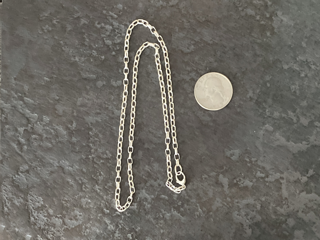 Chain, Oval Rolo Small Sterling - Gloria Sawin  Fine Jewelry 