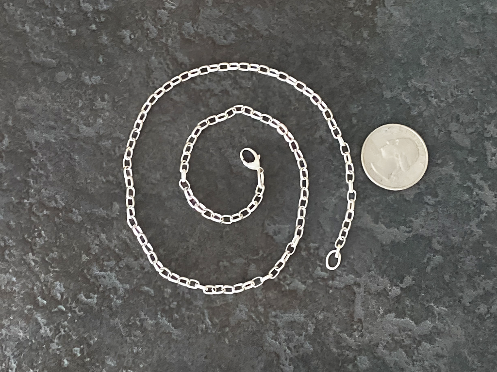 Chain, Oval Rolo Small Sterling - Gloria Sawin  Fine Jewelry 