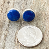 Earrings, Lapis Studs on Posts - Gloria Sawin  Fine Jewelry 