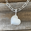 Pendant, Mother-of-Pearl Heart Medium in Sterling - Gloria Sawin  Fine Jewelry 