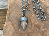 Pendant, Quartz Crystal Point in Sterling - Gloria Sawin  Fine Jewelry 