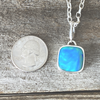 Pendants, Opal Square in Sterling - Gloria Sawin  Fine Jewelry 