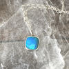 Pendants, Opal Square in Sterling - Gloria Sawin  Fine Jewelry 