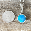 Pendants, Opal Reverses to Zia Symbol Round in Sterling